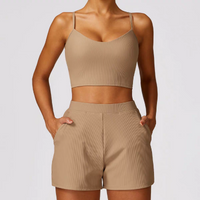 Shorts "Allison" Camel Brown