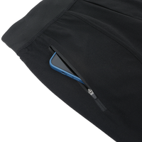 Your comfy & stretchy To-Go Shorts "Claude" with two deep side pockets with zipper. With the two different kind of stretch fabric you will feel the comfiness while running or doing your squats in the gym.