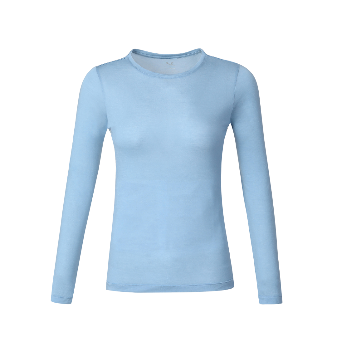 Upgrade your wardrobe with the comfy, classic Tamara long sleeve shirt. Its slim fit and crew neck offer an effortless, trendy look for cooler days. Embrace the chill and make this shirt your go-to favorite. It comes with a thick laundry meshbag to safeguard your belongings and keep your activewear fresh.
