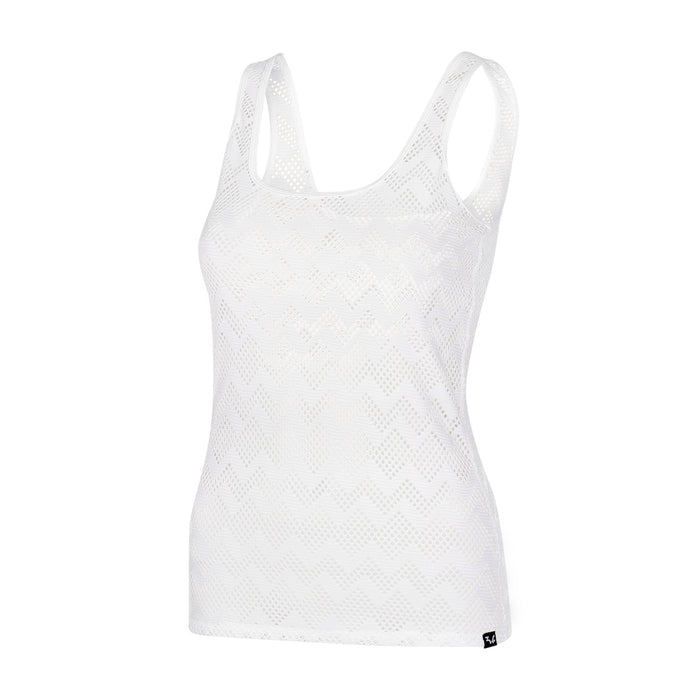 Tanktop " Michelle" in soft white lace - IAM3F