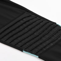 Your workout legging "Femke" with faux leather scrunches DETAILS ON KNEE- 3F activewear
