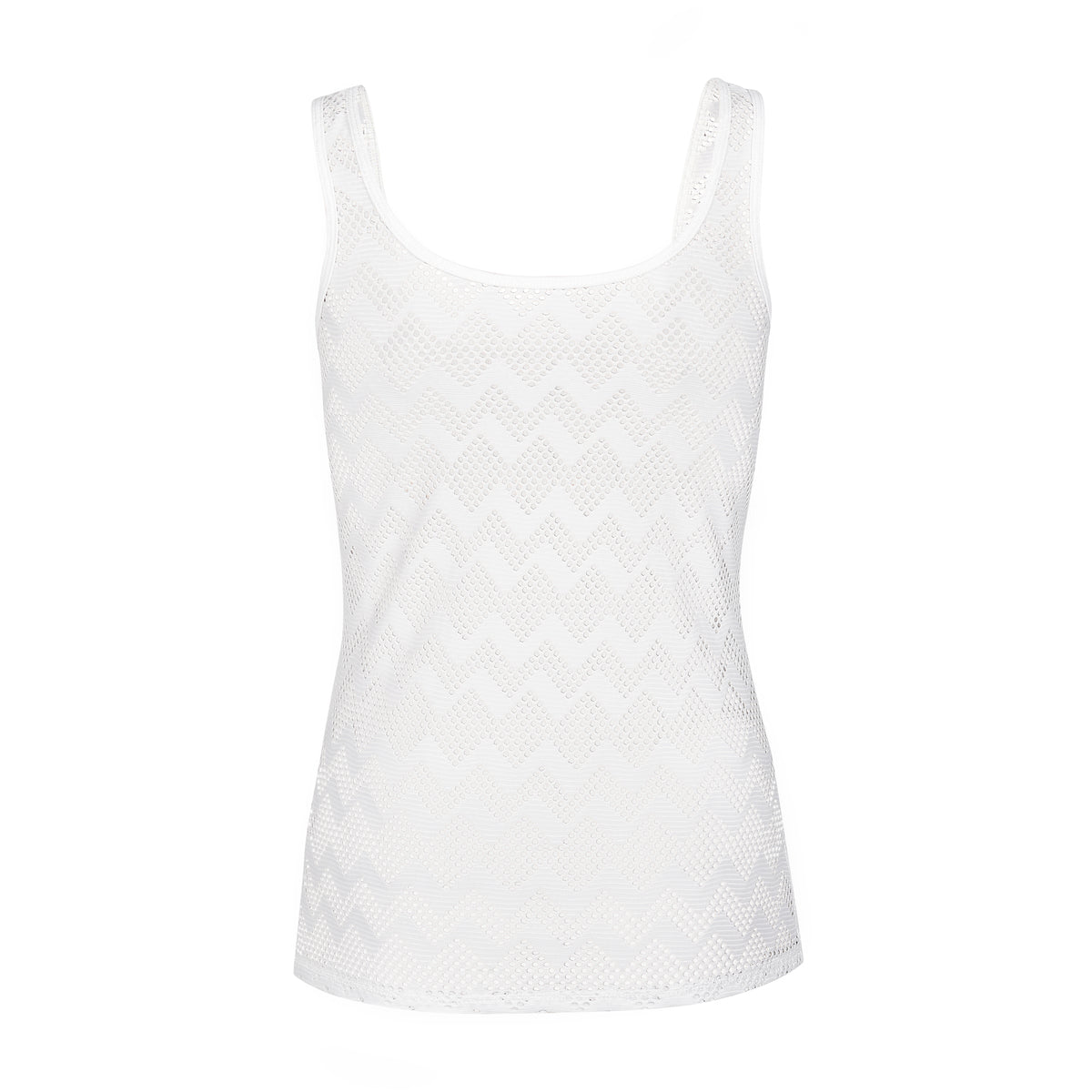 Tanktop " Michelle" in soft white lace - IAM3F