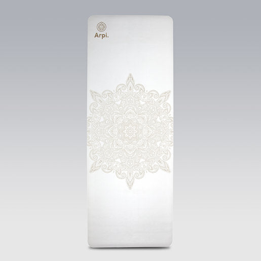 ARPI toxic free yoga mat by 3F Activewear in white angel