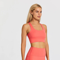 "Gabrielle" Sports Bra in watermelon red