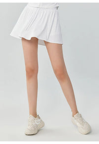 UV-Protective Cooling Skort "Susan" with Inner Shorts and Pockets in Periwinkle blue