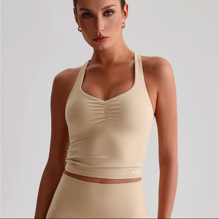 “Coco” Sports Bra Top – Available in Mint Green & Beige