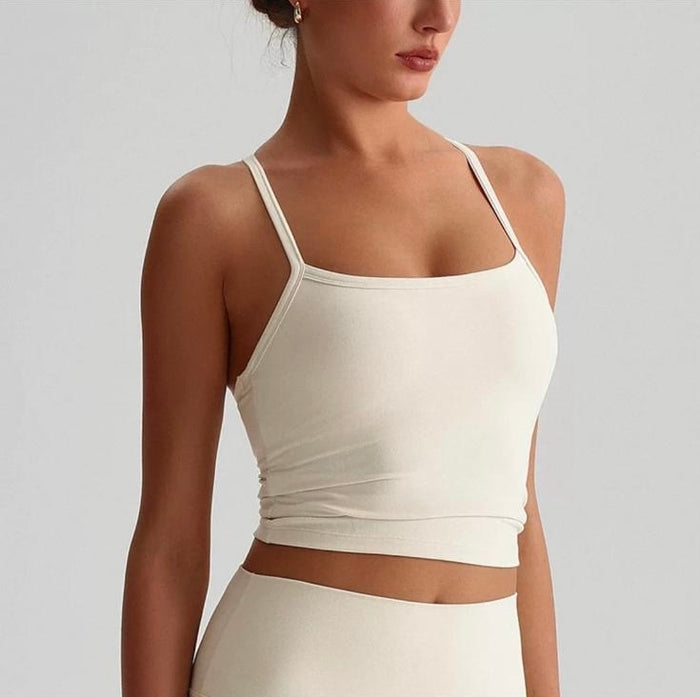 “Rebecca” Sports Bra – White